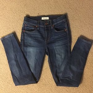 Madewell “9 inch high riser skinny skinny” jeans